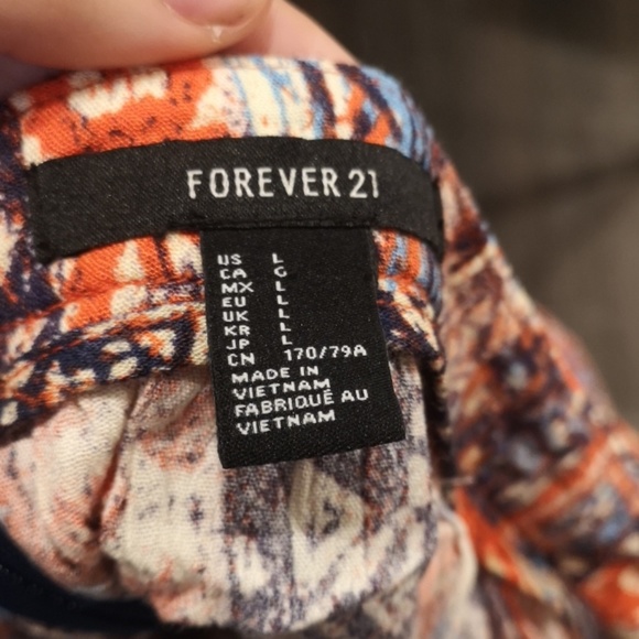 ⭐2/$15 Boho printed orange maxi skirt - Picture 4 of 4